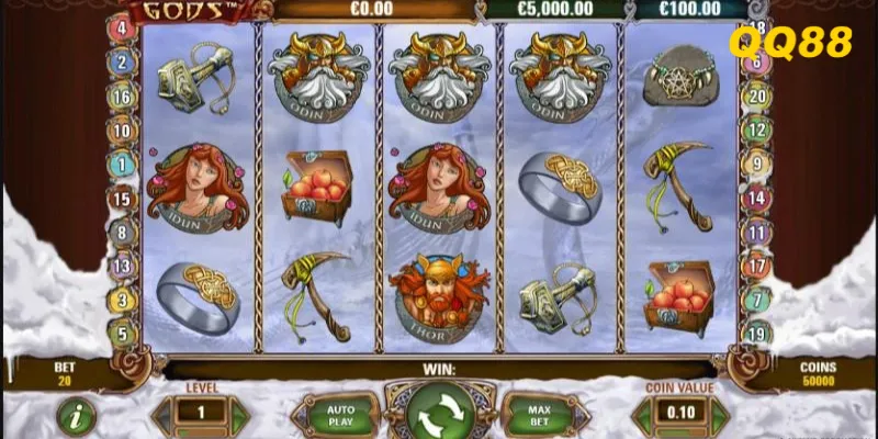 Hall of Gods được đánh giá là game có tỷ lệ RTP tốt trong nhóm jackpot game